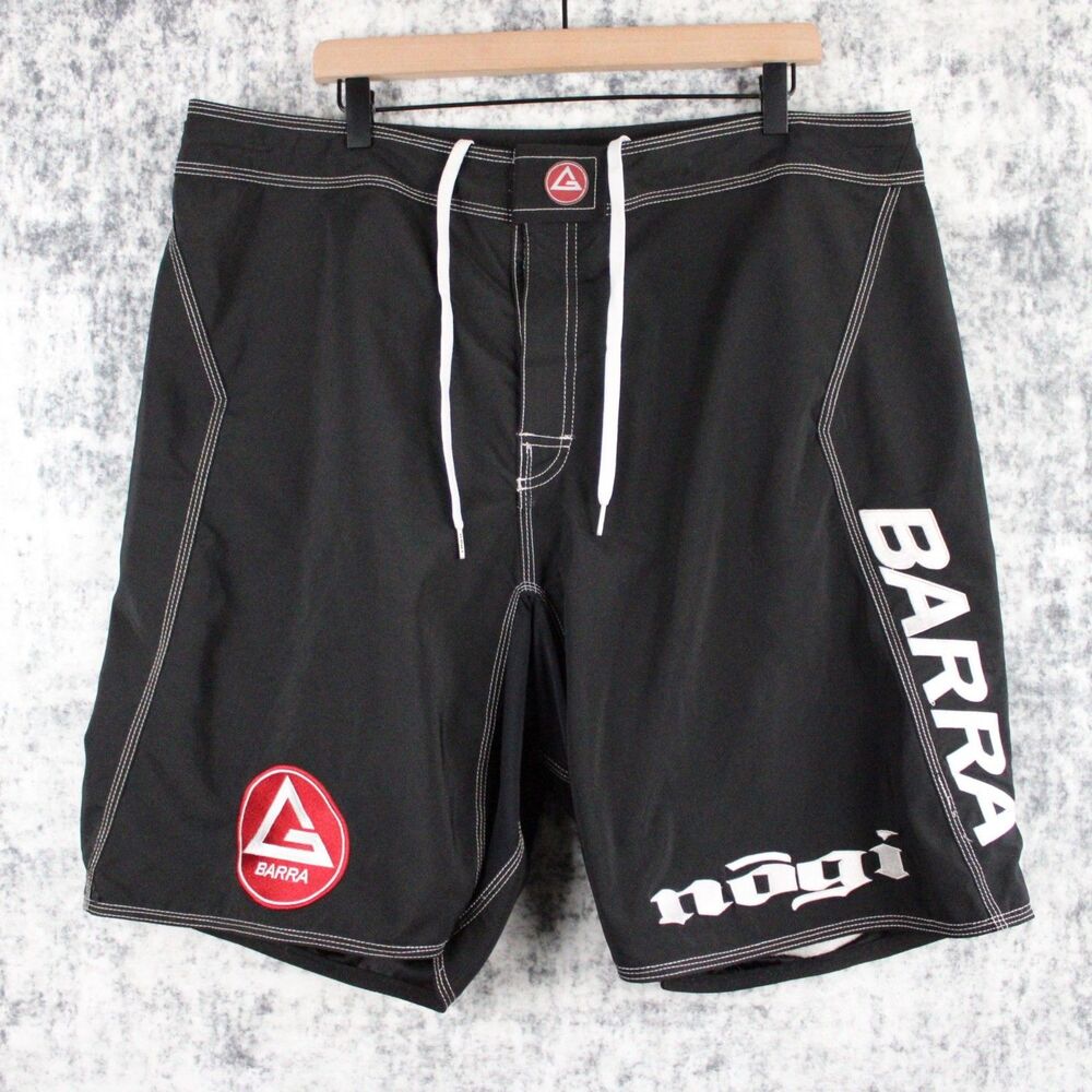 Gracie Barra Nogi Volt Mens Size 38 BJJ MMA Grappling Shorts Black